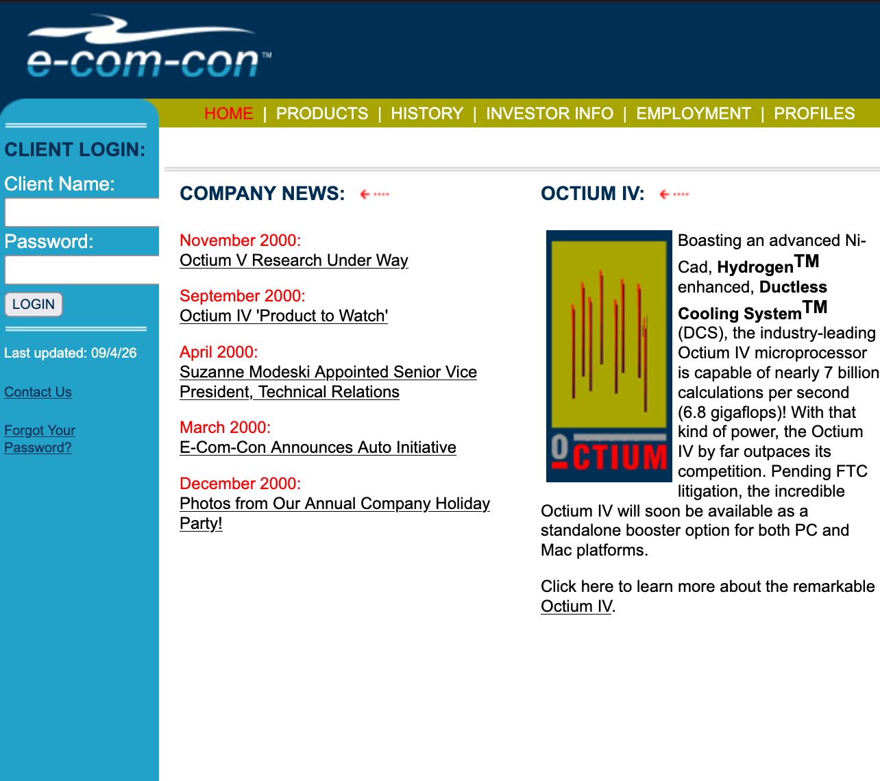 E-Com-Con Corp. Website