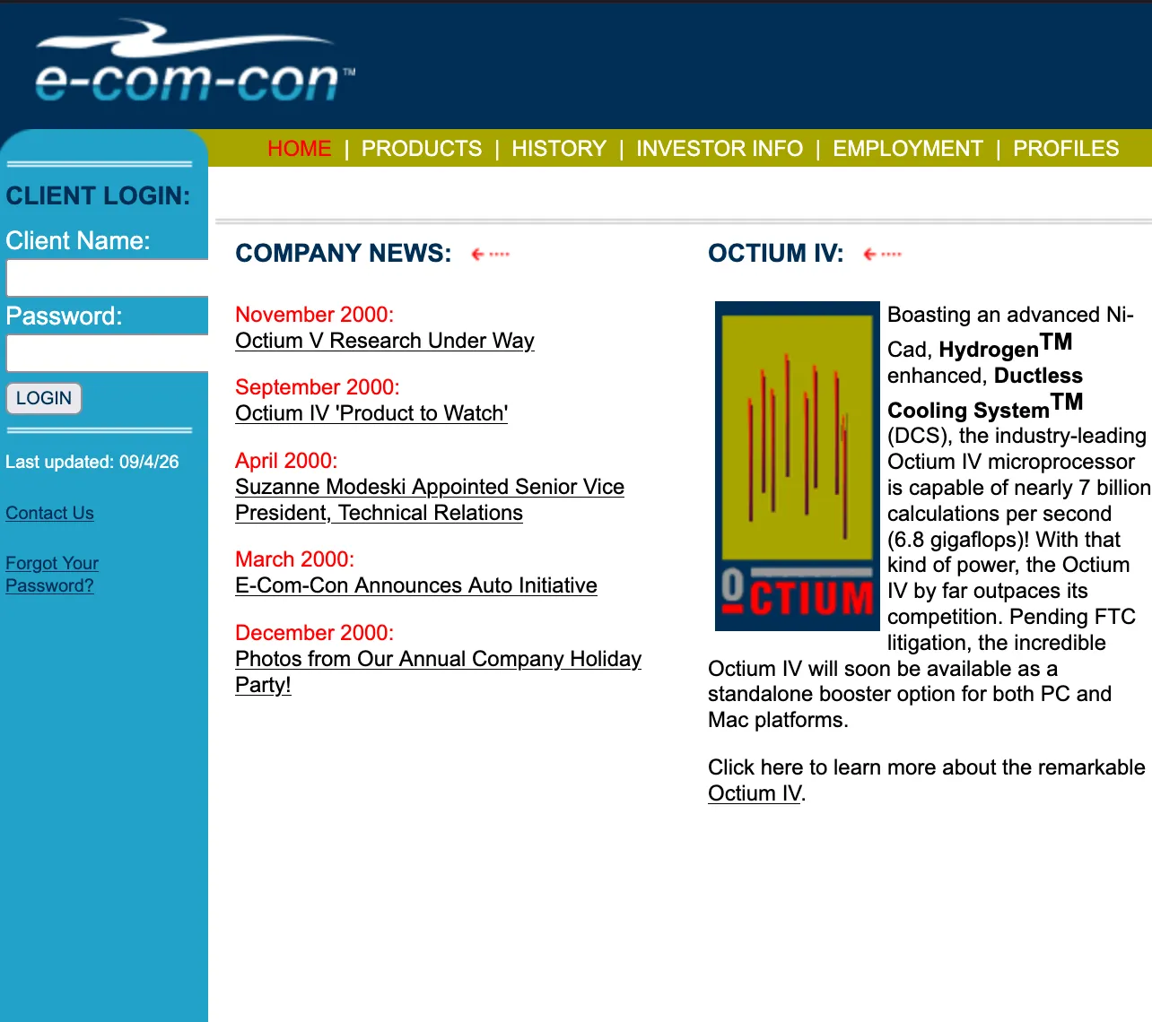 E-Com-Con Corp. Website